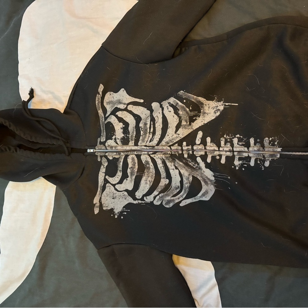 Black Skeleton Hoodie